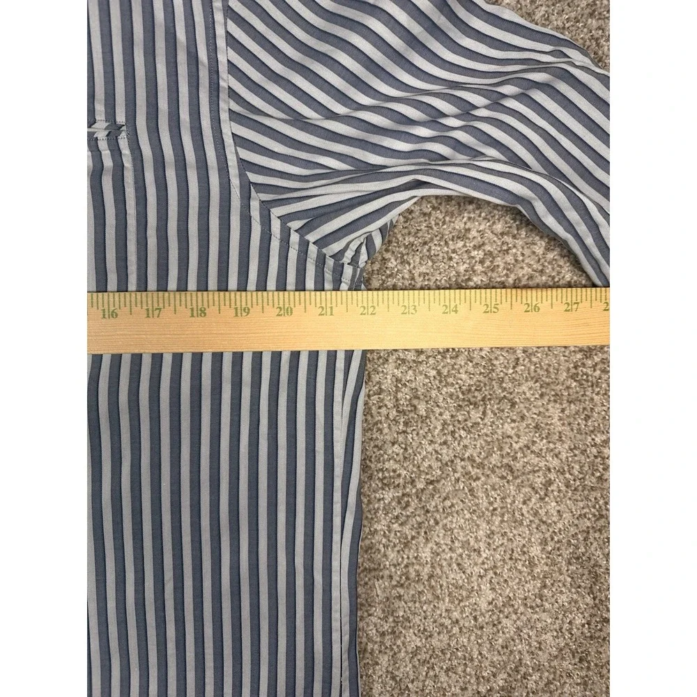Tommy Bahama Shirt Adult Medium White Blue Button Up Modern Casual Comfort Mens
